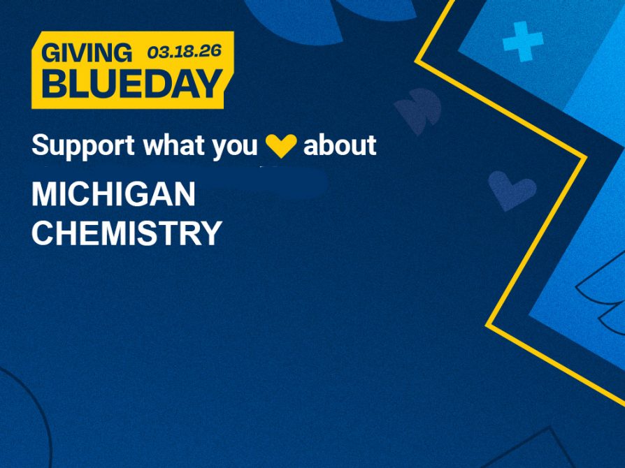 Support Chemistry on Giving Blue Day 2026! 
