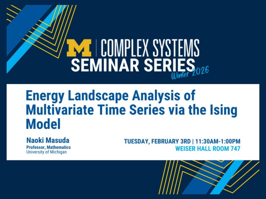 Complex Systems Seminar Series 
