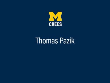 Thomas Pazik, Master of Arts in International and Regional Studies, Russian, East European, and Eurasian Studies Specialization