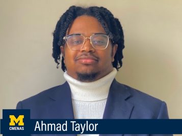 Ahmad Taylor, Master of Arts in International and Regional Studies, Middle Eastern and North African Studies Specialization