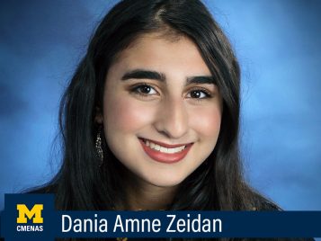 Dania Amne Zeidan, Bachelor of Arts, Middle Eastern and North African Studies