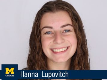 Hanna Lupovitch, Bachelor of Arts, Middle Eastern and North African Studies