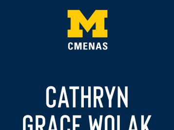 Cathryn Grace Wolak, Bachelor of Arts, Middle Eastern and North African Studies