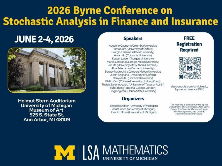 Conference poster with list of speakers