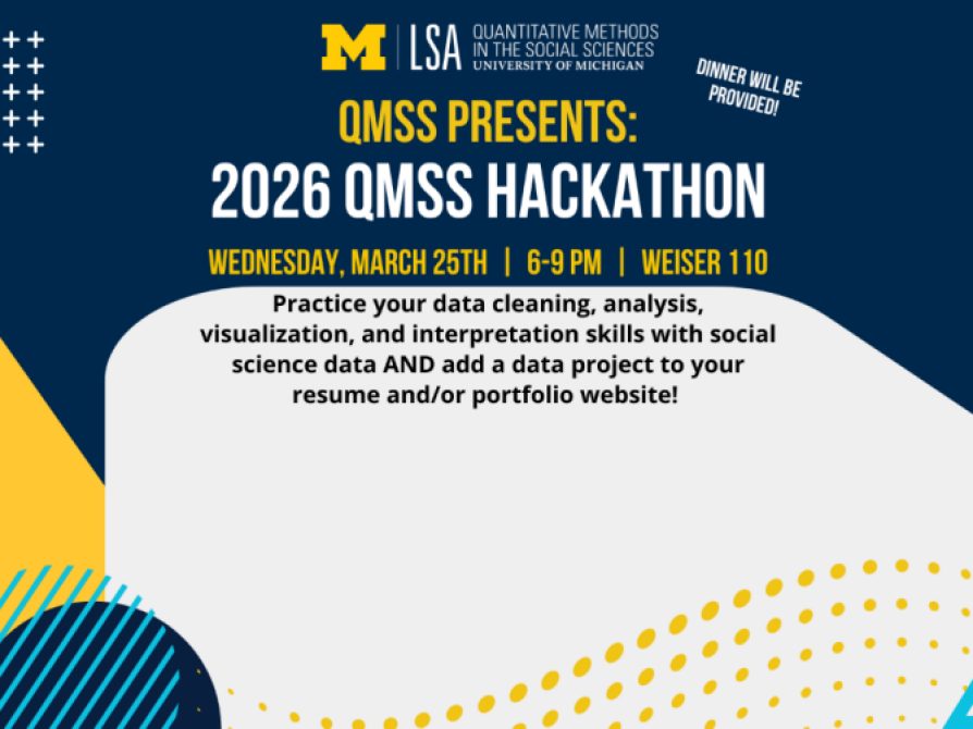 RSVP for QMSS's 3rd Hackathon! 