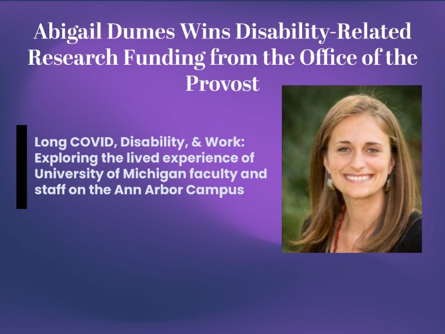 Abigail Dumes Awarded Research Funding 