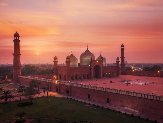 Badshai Mosque Lahore at sunset