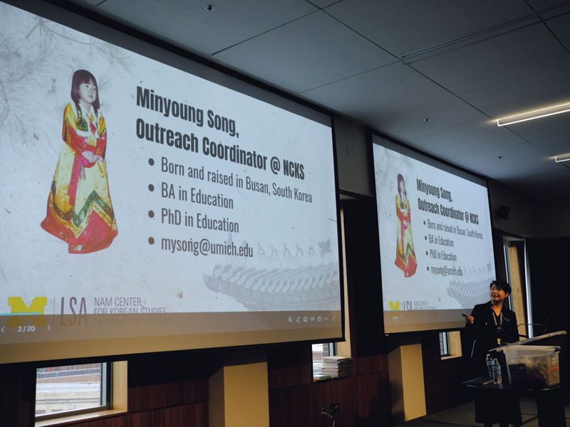 Minyoung presents “Classroom Hands-On Teaching Kit: Korean Art, Culture, & History,” focused on the children’s novel A Single Shard.