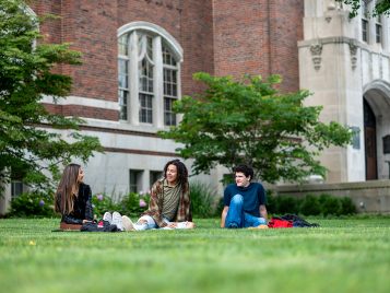 students in coversation