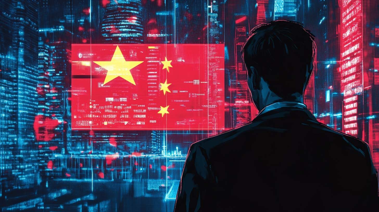 Concept illustration of Americans' perception of Chinese technology. Image credit: Nicole Smith, made with Midjourney.