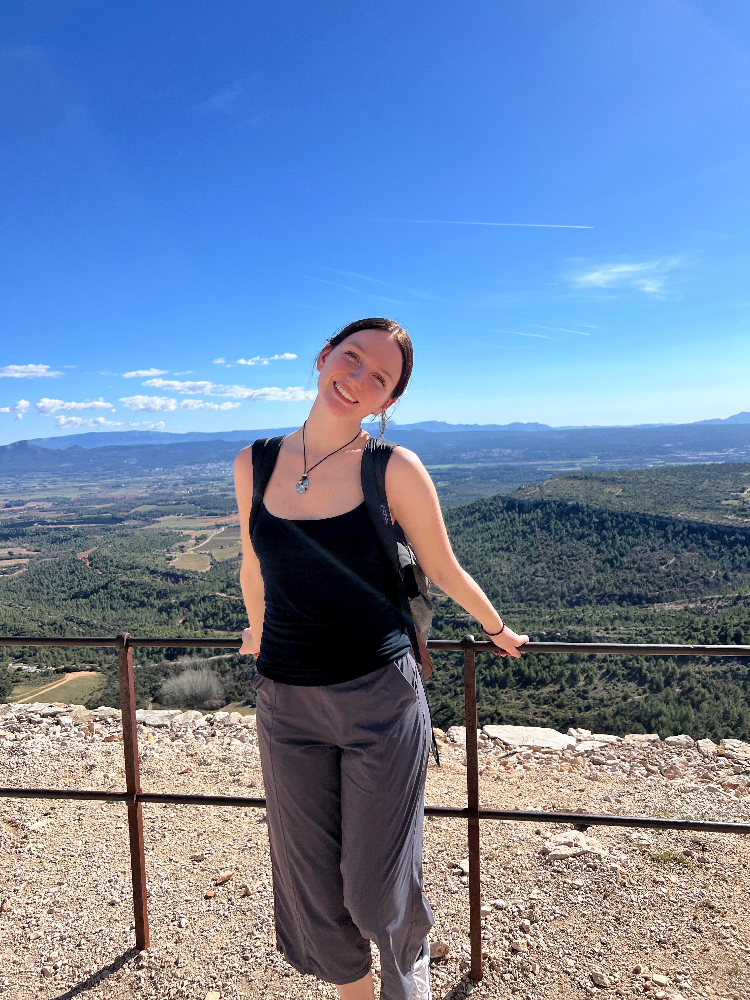 Jamie at the top of Mt. St. Victoire