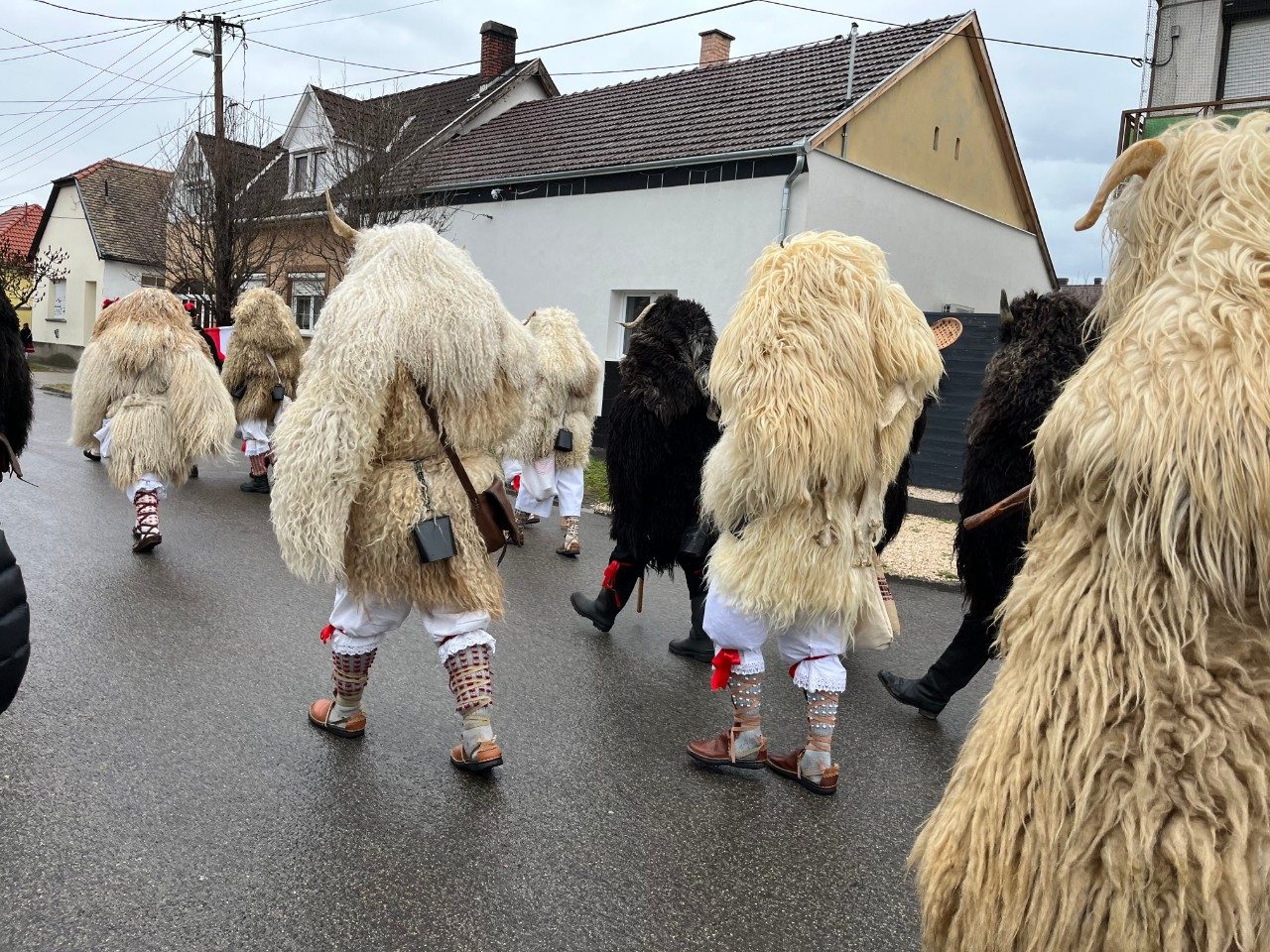 Busojaras festival in Mohacs, Hungary.