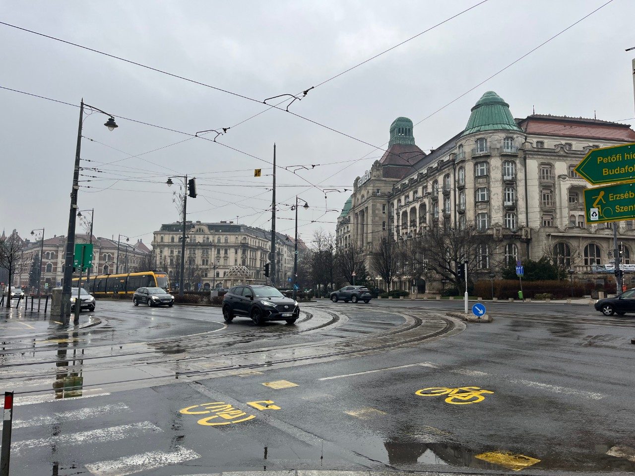 Street view in Hungary, Budapest.