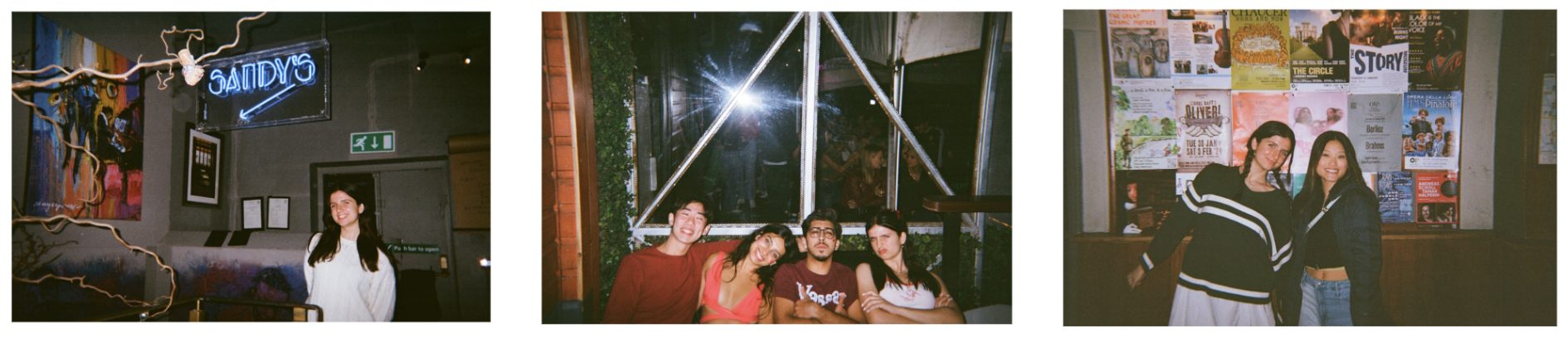 Avery and friends enjoying a night out