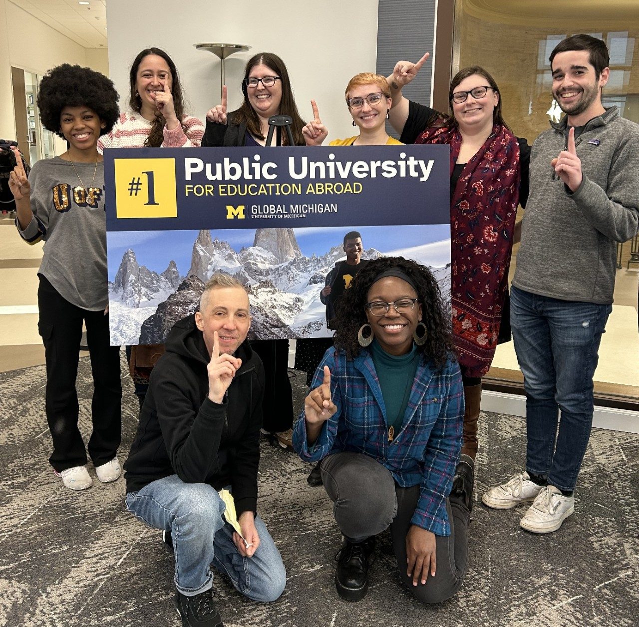 CGIS team celebrates being the #1 Public University for Education Abroad in the US for 2024!
