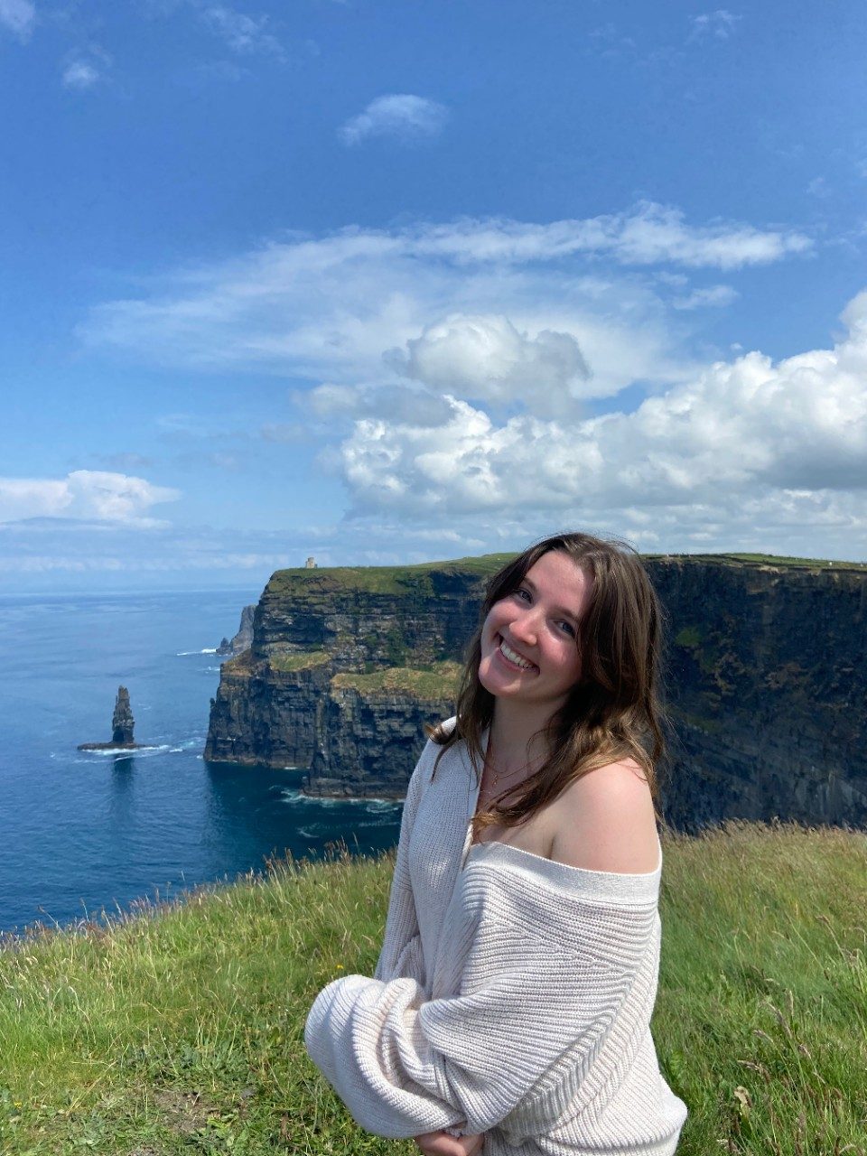 Ellie enjoys the view in Ireland