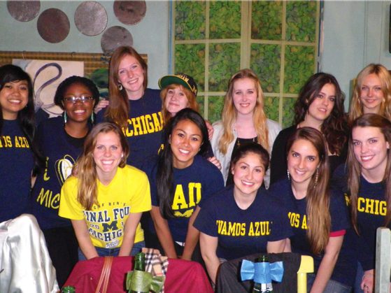 Students in Buenos Aires in host family's home.