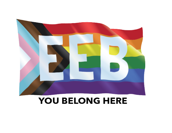 EEB's You Are Welcome Here rainbow logo