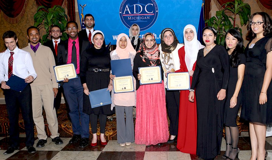 Fatima Abdrabboh and members of the Arab Anti-Discrimination Committee