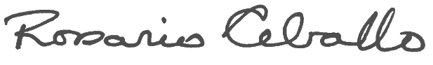 Dean Rosie Ceballo's signature