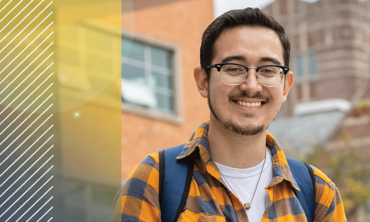 Student Emmanuel, who received an LSA internship scholarship.