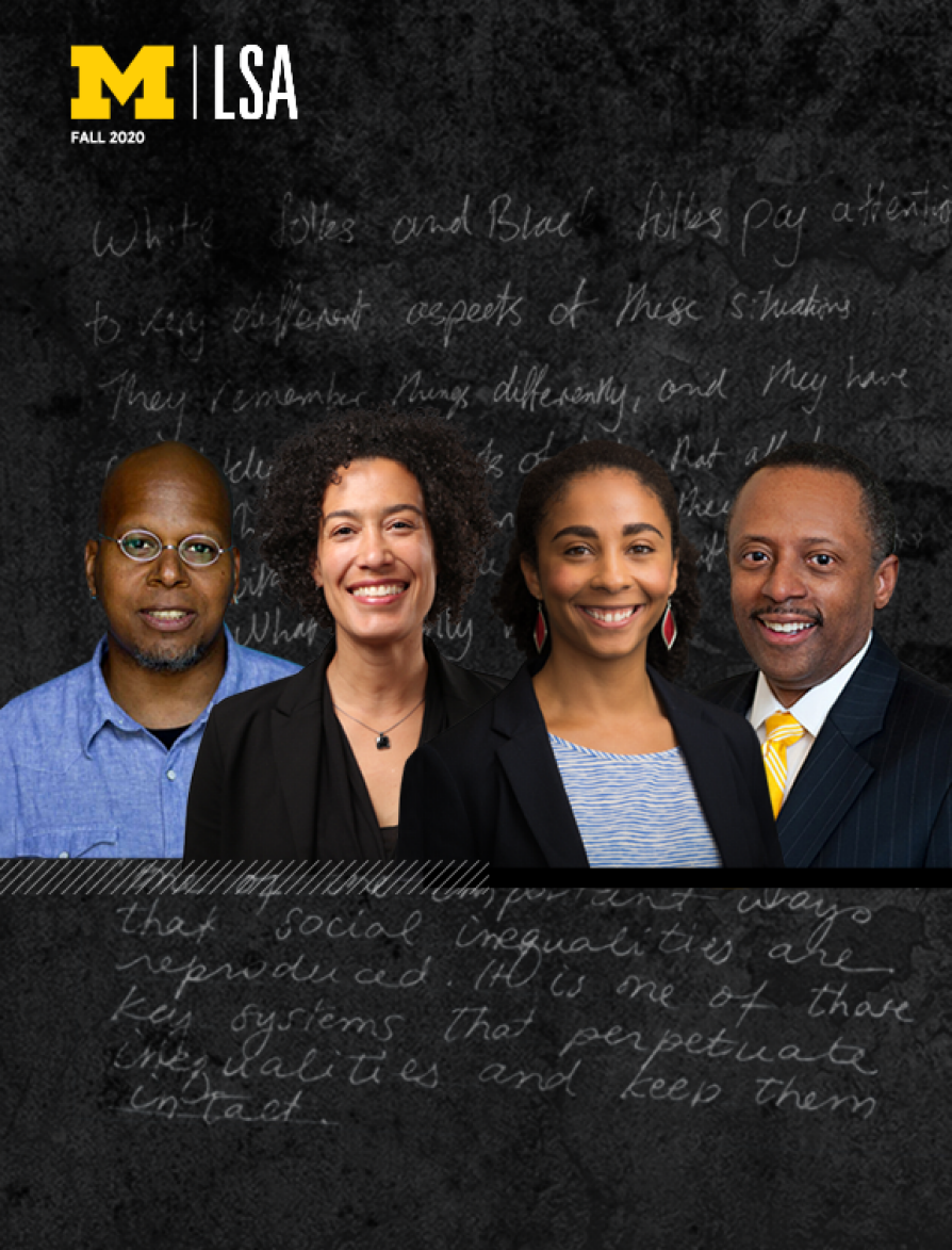 Christian Davenport (photo by Julie Lunde Lillesæter/PRIO), Melissa Burch (photo courtesy of Melissa Burch), Shea Streeter (photo courtesy of Shea Streeter), and Earl Lewis (photo by Leisa Thompson)