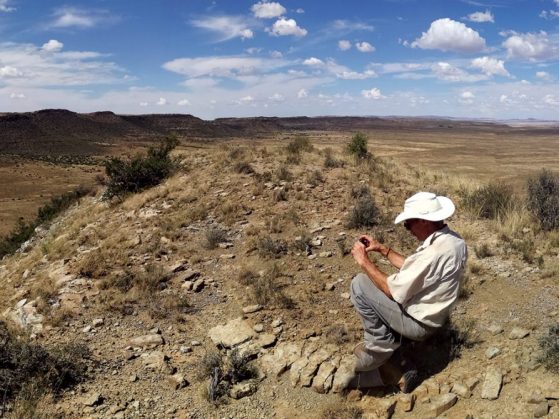 Geologist John Geissman in Karoo
