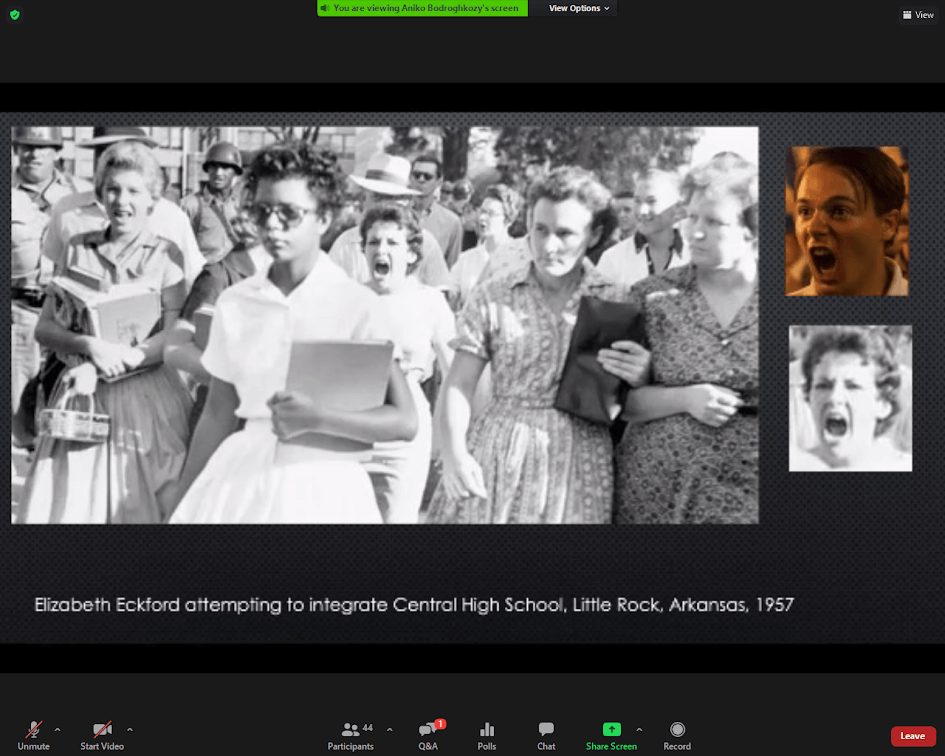Elizabeth Eckford photograph from "Iconic Images" presentation 