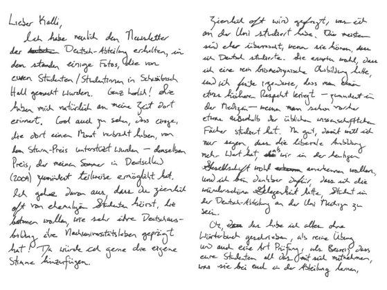 scan of Chapel's letter, April 2018