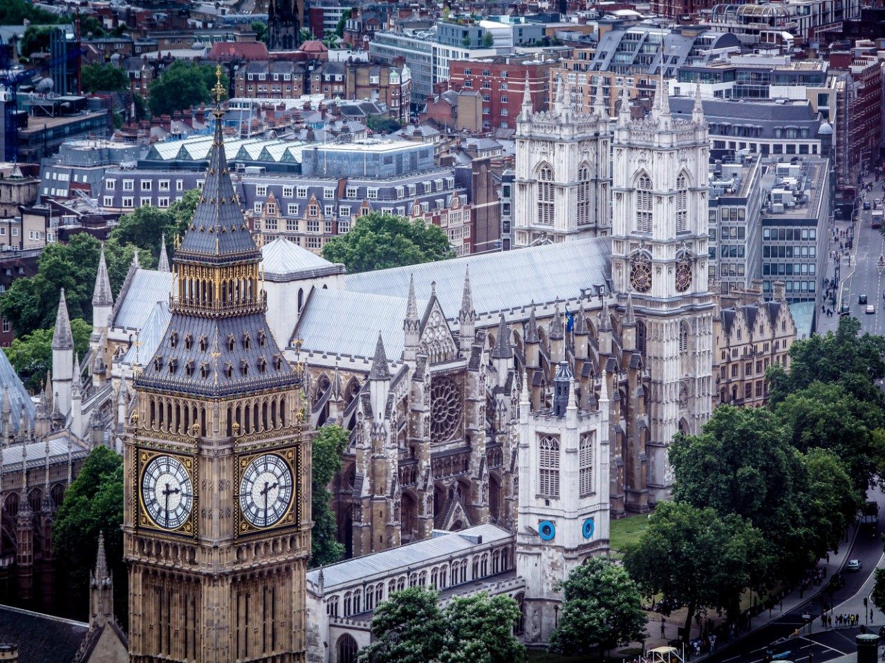 Buildings in London, England