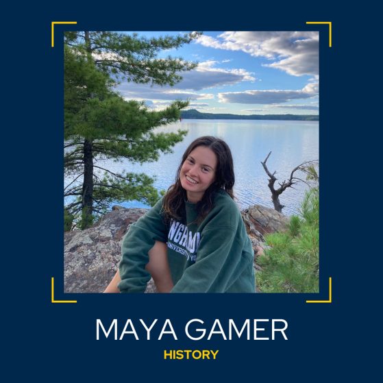 Image of Maya Gamer, History Major.
