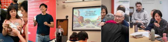 A collage featuring snapshots of previous fellows.