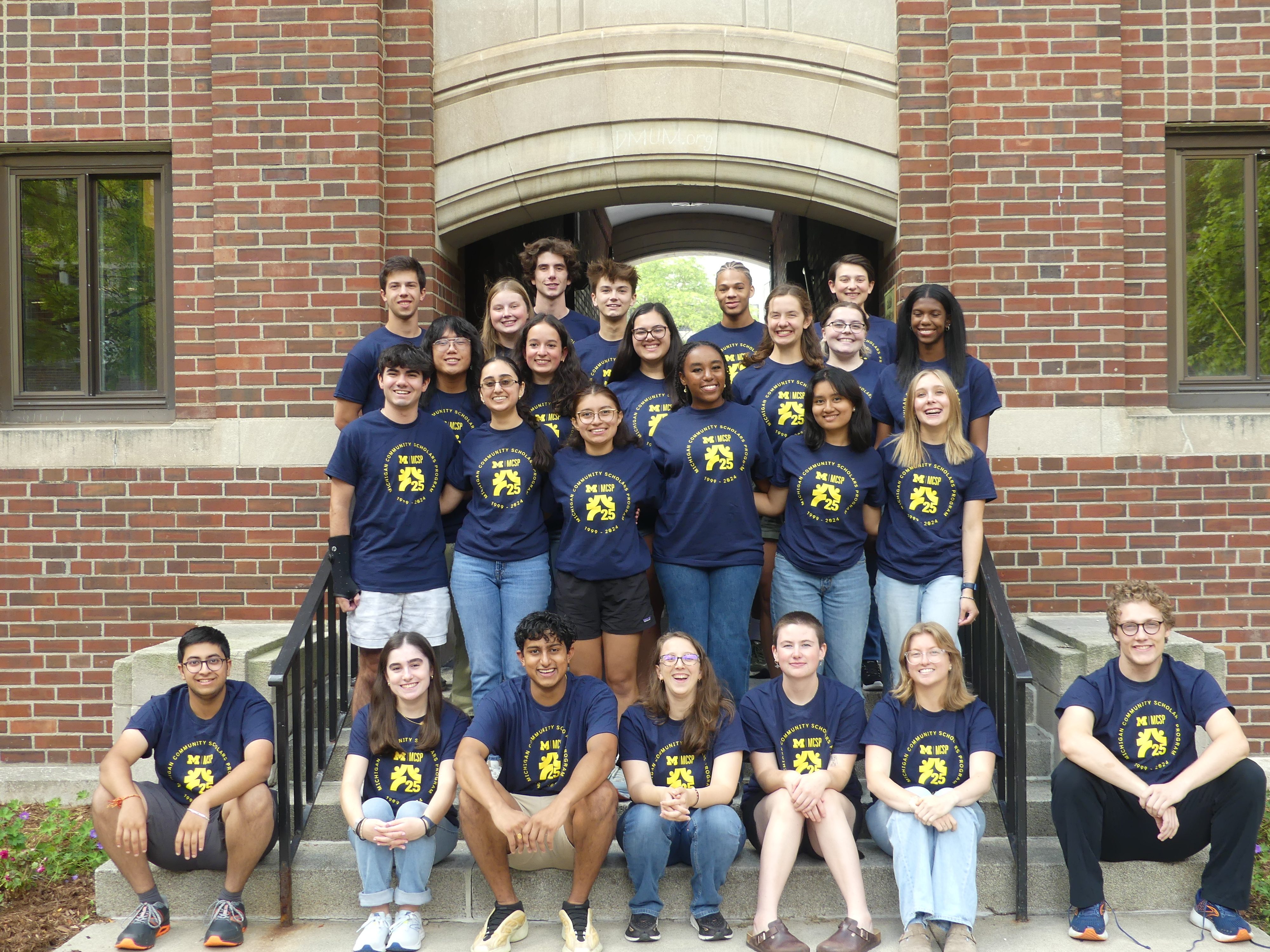 MCSP student leaders and staff group photo