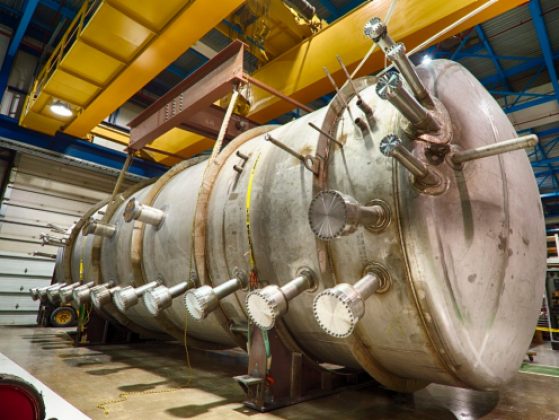 a cryostat from the MicroBooNE Collaboration