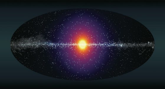 Decaying dark matter should produce a bright and spherical halo of X-ray emission around the centre of the Milky Way that could be detectable when looking in otherwise-blank regions of the galaxy.