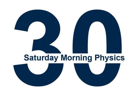 30 Saturday Morning Physics logo