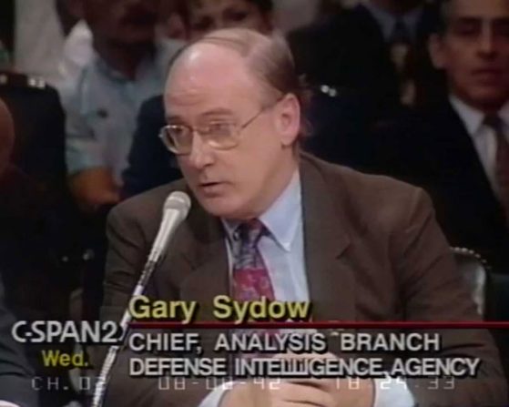 Gary Sydow presents to members of the U.S. Senate