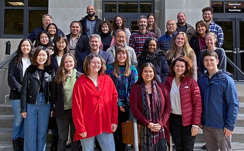 2022 Social Psychology faculty and students just outside of East Hall