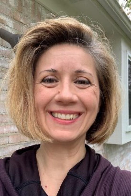 woman smiling at camera