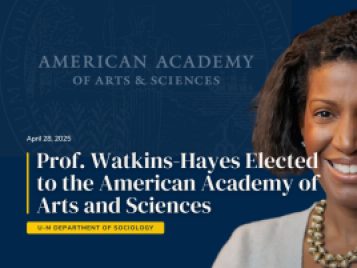 University of Michigan Sociology Professor Celeste Watkins-Hayes Elected to the American Academy of Arts and Sciences