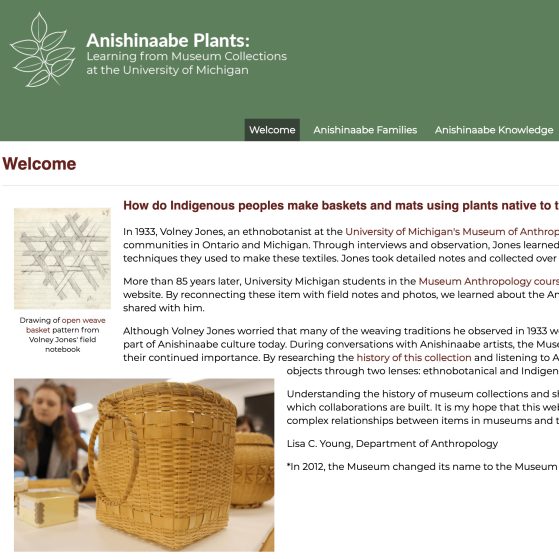 Anishinaabe Plants Website Thumbnail