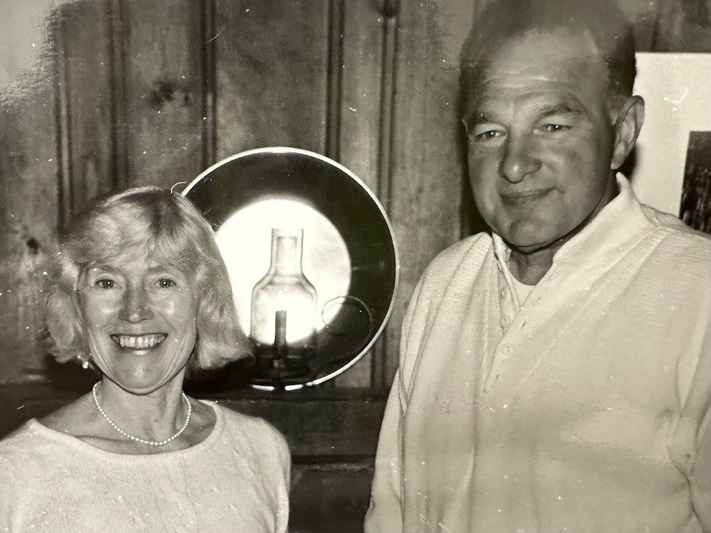 Couple smiling at camera