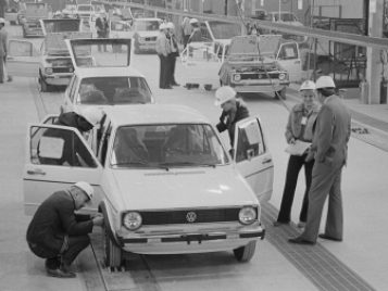 volkswagen rabbit assembly line