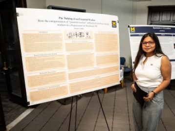 University of Michigan Department of Anthropology Honors Research Poster Symposium 2026. Photos by Michigan Photography.