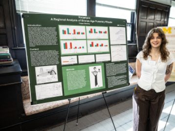 University of Michigan Department of Anthropology Honors Research Poster Symposium 2026. Photos by Michigan Photography.
