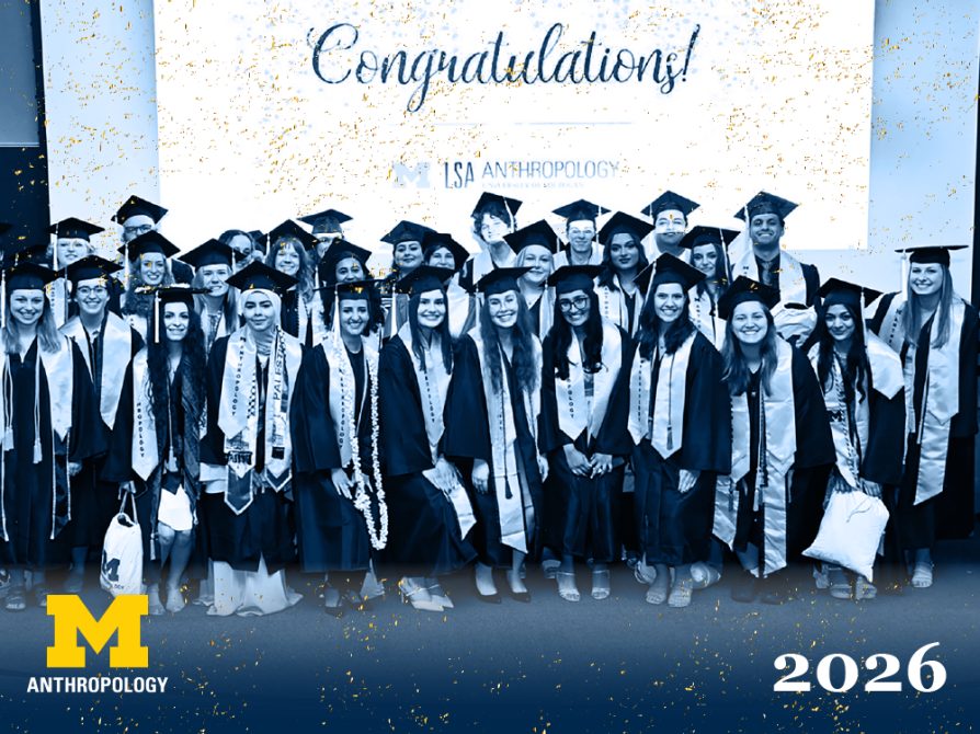 U-M Anthropology 2026 Honors Research Poster Symposium. Image: U-M bell tower.