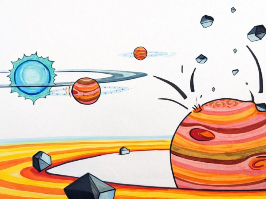 Top-down or bottom-up? Researchers discover how a distant planetary system made its gas giants 