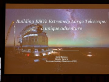 The Orren C. Mohler Prize Lecture, “Building ESO’s Extremely Large Telescope: a unique adventure” presented by guest speaker Xavier Barcons. 
