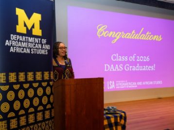 University of Michigan Department of Afroamerican and African Studies Graduation Ceremony 2026. Photos by Michigan Photography.