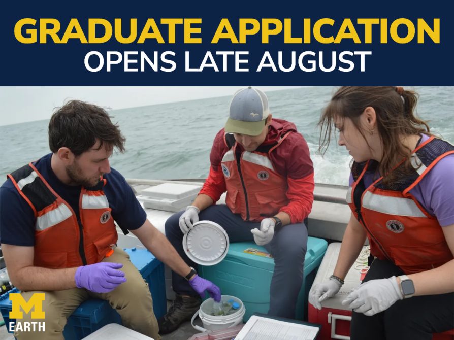 Dive into the Earth and Environmental Sciences graduate program at the University of Michigan 